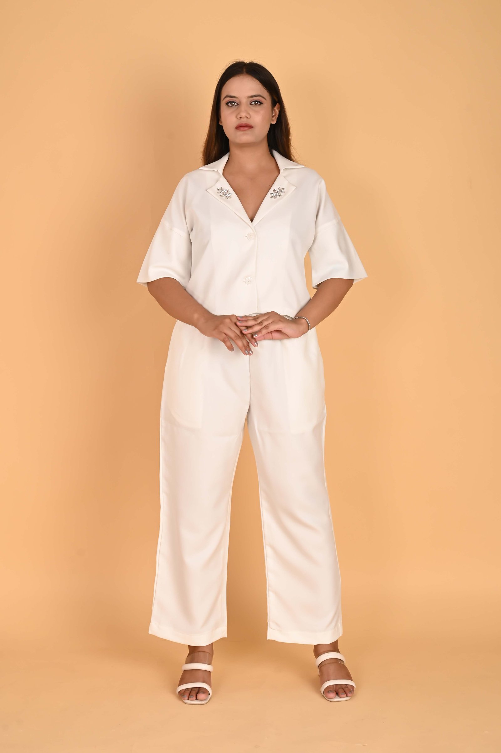 Cropped Faux leather Jacket